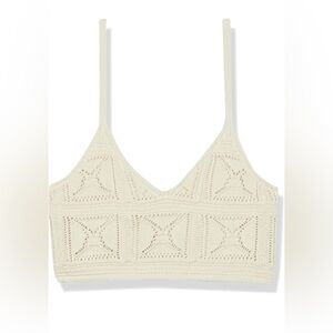 NWT The Drop Cream Crochet Bralette